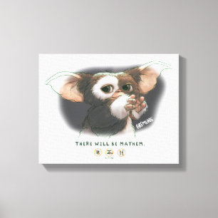 Gizmo There Will Be Mayhem Canvas Print