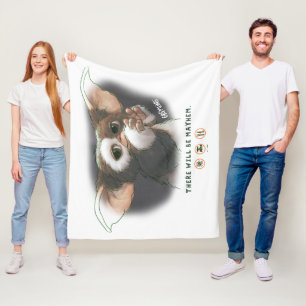 Gizmo There Will Be Mayhem Fleece Blanket