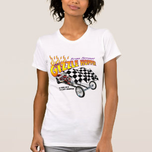Gizzle Hopper Ladies Twofer Sheer (Fitted) T-Shirt
