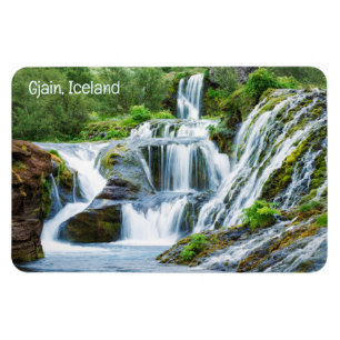 Gjain Waterfalls, Iceland Magnet
