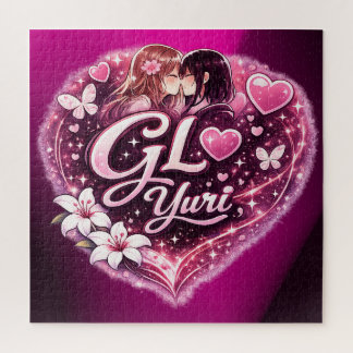 GL Yuri | Girls’ Love Anime Aesthetic Design Jigsaw Puzzle