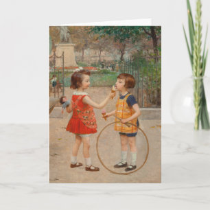 Glaces du Jour   Victor Gabriel Gilbert Card