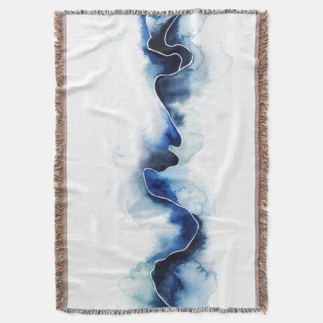 Glacial Break Throw Blanket (Front Vertical)