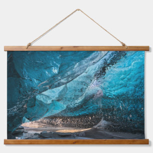 Glacial Cave   Vatnajoekull National Park, Iceland Hanging Tapestry