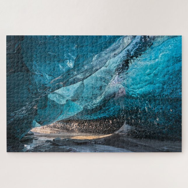 Glacial Cave | Vatnajoekull National Park, Iceland Jigsaw Puzzle (Horizontal)