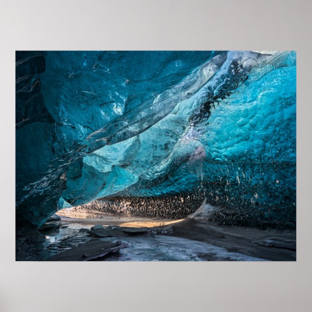 Glacial Cave | Vatnajoekull National Park, Iceland Poster (Front)