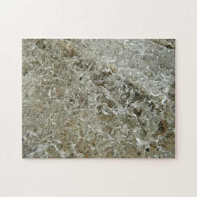 Glacial Ice Abstract Nature Texture Jigsaw Puzzle (Horizontal)
