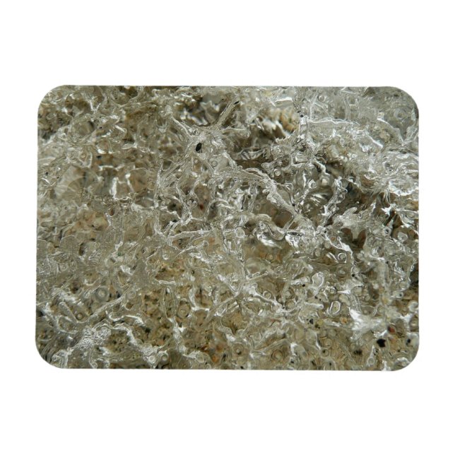 Glacial Ice Abstract Nature Texture Magnet (Horizontal)