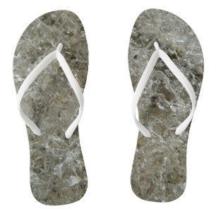Glacial Ice Abstract Nature Texture Thongs