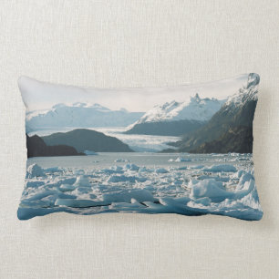 Glacial Icebergs Lumbar Cushion