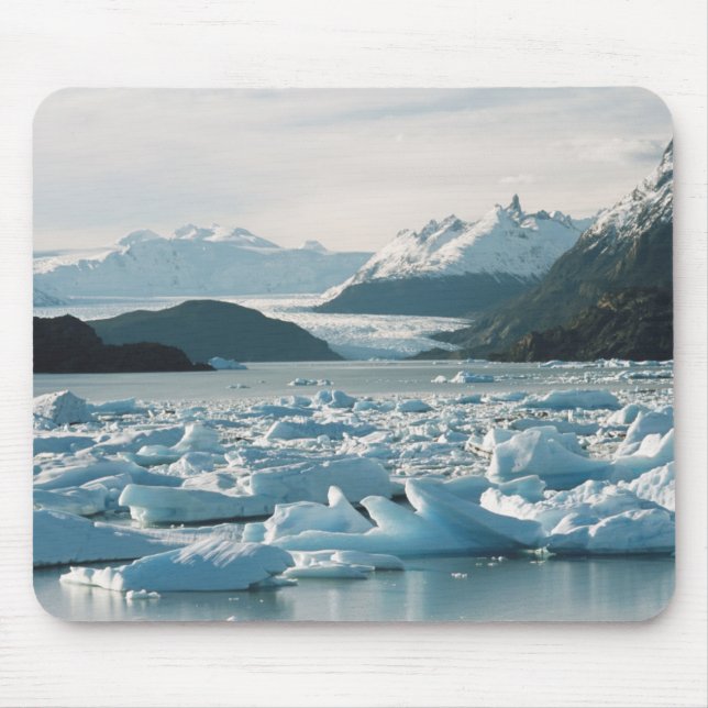 Glacial Icebergs Mouse Pad (Front)