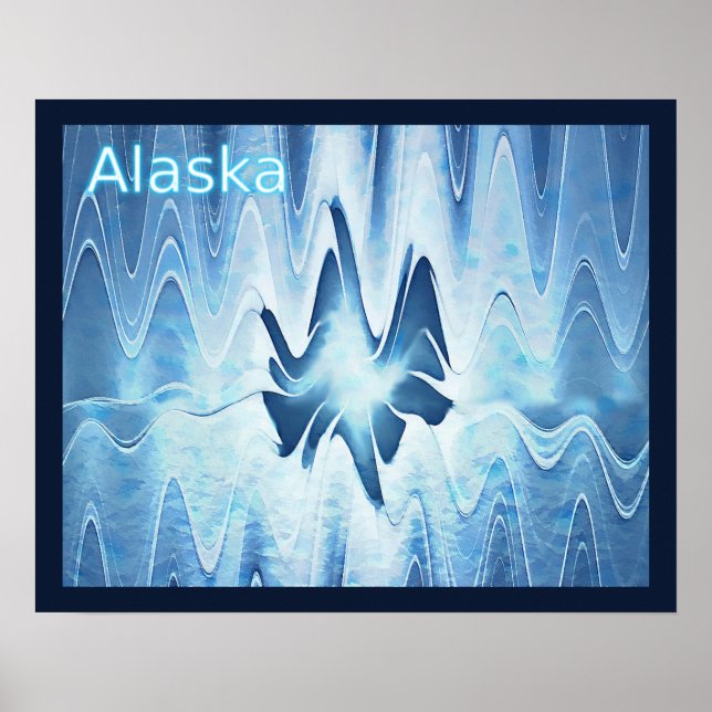 Glacial Lake - Alaska Poster (Front)
