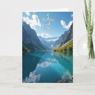 Glacial Lake Birthday Card