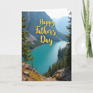 Glacial Lake Fathers Day Card