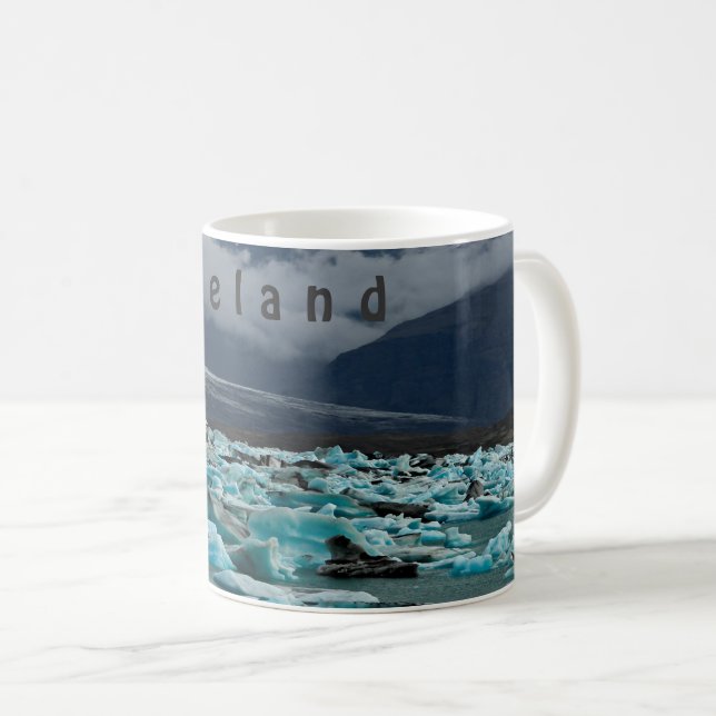 Glacial lake Jokulsarlon - Iceland Coffee Mug (Front Right)