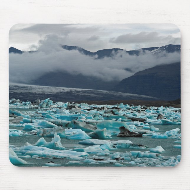 Glacial lake Jokulsarlon - Iceland Mouse Pad (Front)