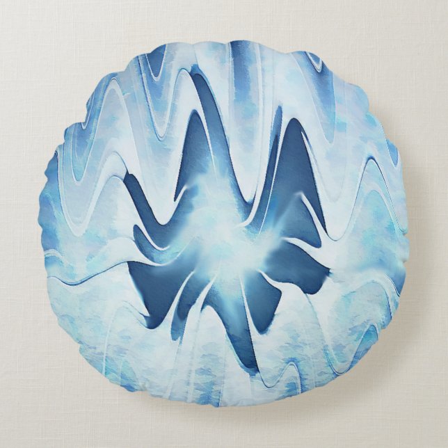Glacial Lake Round Cushion (Front)