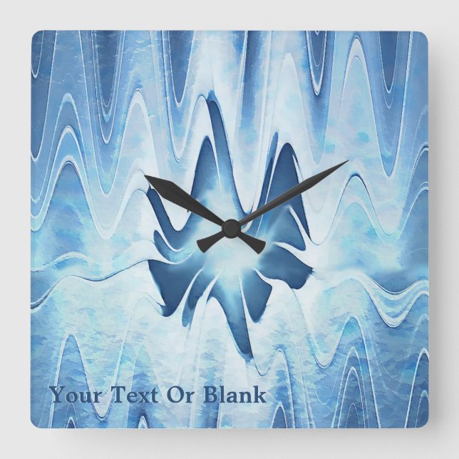 Glacial Lake Square Wall Clock (Front)