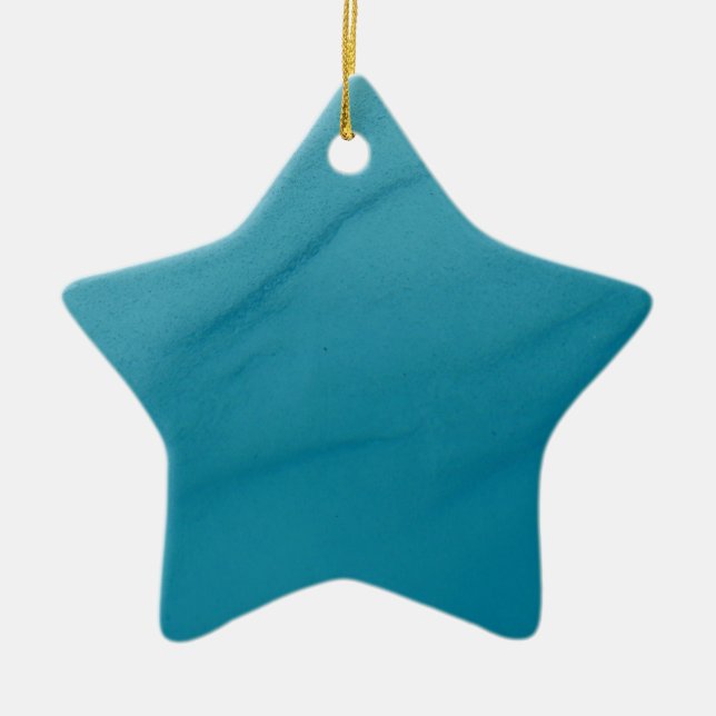 Glacial Melt Abstract Nature Photography Ceramic Ornament (Front)