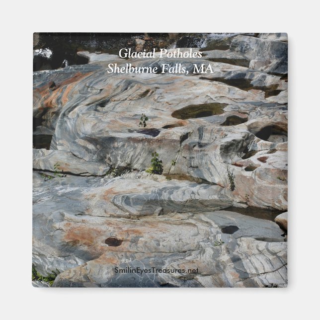 Glacial Potholes Shelburne Falls MA Magnet (Front)