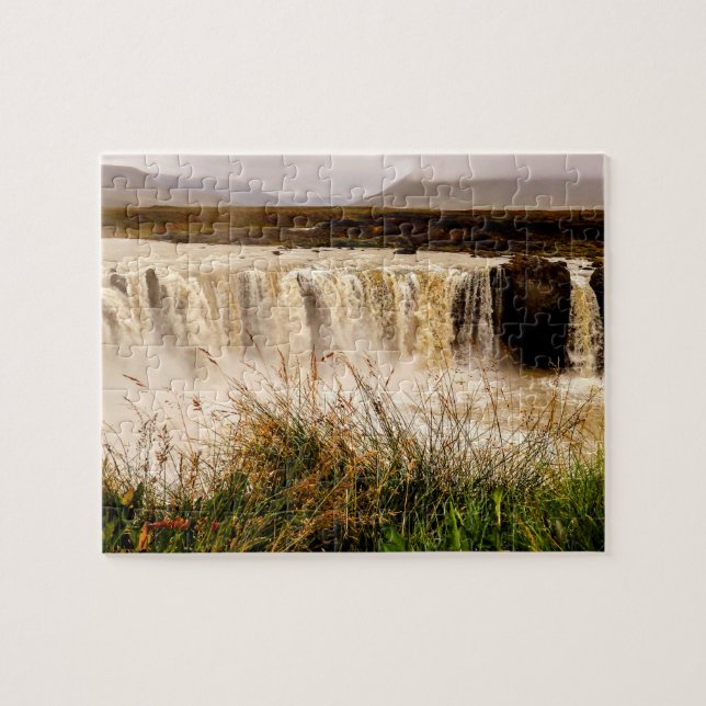 Glacial Waterfall Iceland Jigsaw Puzzle (Horizontal)