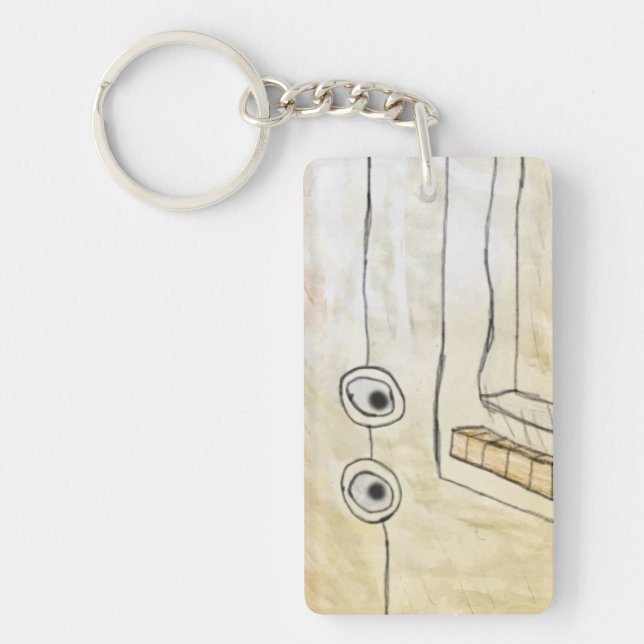GlacialPairofEyeballs.exe Personalised Key Ring (Front)