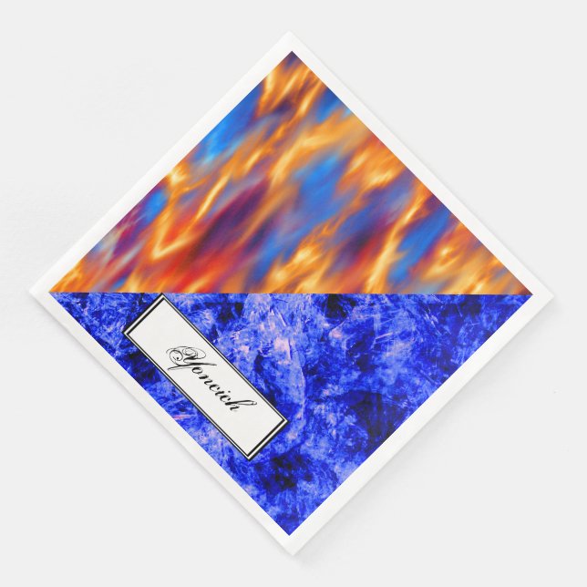 Glaciem et Ignis by Kenneth Yoncich Napkin (Corner)