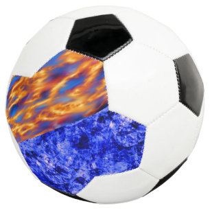 Glaciem et Ignis by Kenneth Yoncich Soccer Ball