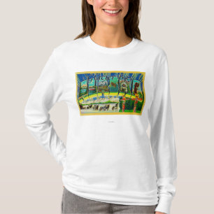 Glacier Bay, Alaska - Large Letter Scenes T-Shirt