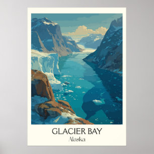 Glacier Bay Alaska National Park Glacier Poster
