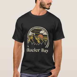 Glacier Bay Mountains Alaska Hiking Outdoors Retro T-Shirt