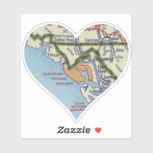 Glacier Bay National Monument Vintage Map