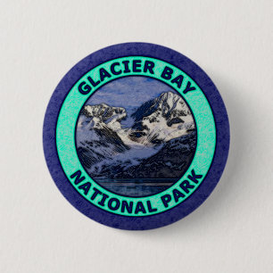 Glacier Bay National Park 6 Cm Round Badge