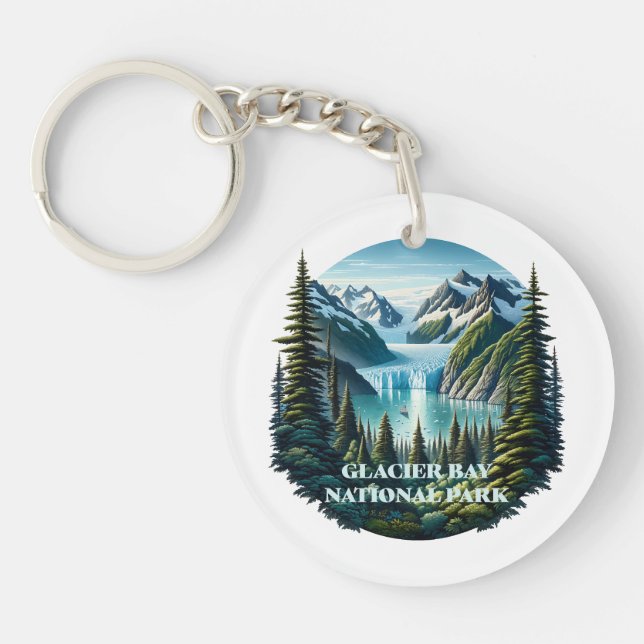 Glacier Bay National Park Alaska Key Ring (Front)