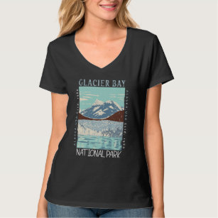 Glacier Bay National Park Alaska Retro Distressed T-Shirt