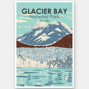 Glacier Bay National Park Alaska Vintage