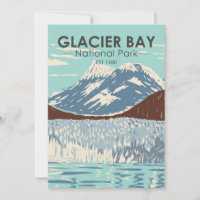 Glacier Bay National Park Alaska Vintage