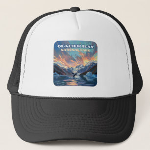 Glacier Bay National Park Alaska Whale Vintage Trucker Hat