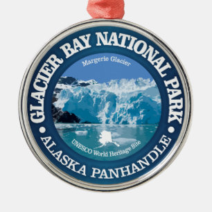 Glacier Bay National Park (colour) Metal Ornament