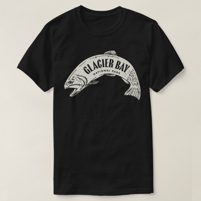 Glacier Bay National Park Fish Tan T-Shirt (Design Front)