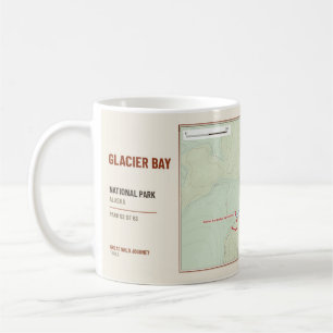 Glacier Bay National Park Hiking Trail Map Mug