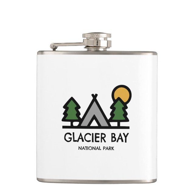 Glacier Bay National Park Hip Flask (Front)