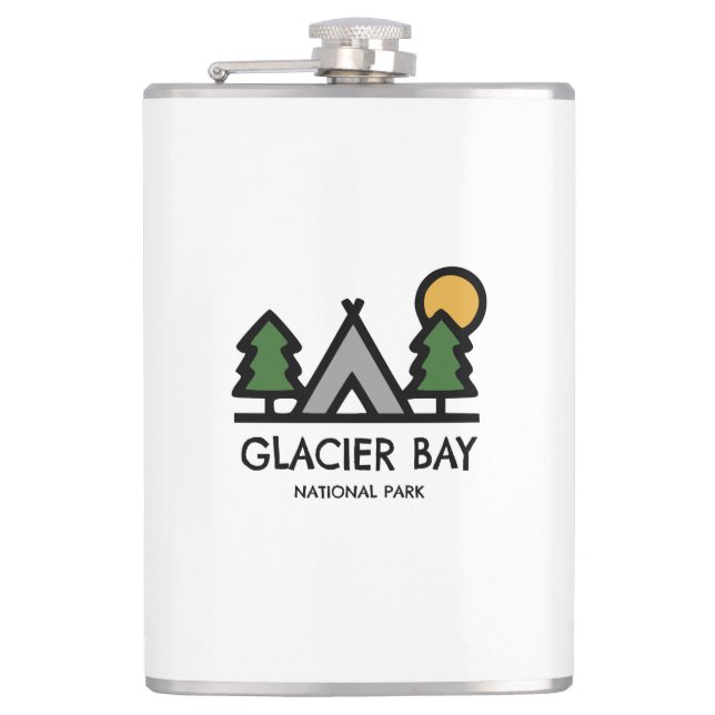 Glacier Bay National Park Hip Flask (Front)