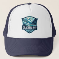 Glacier Bay National Park Illustration Retro