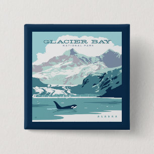 Glacier Bay National Park   Orca 15 Cm Square Badge