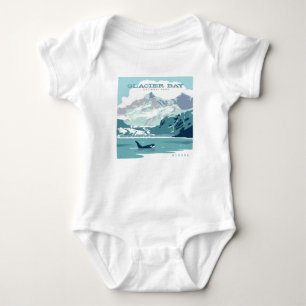 Glacier Bay National Park Orca Baby Bodysuit