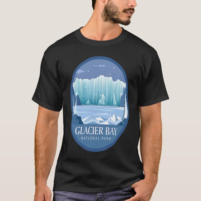 Glacier Bay National Park Outdoor Themed Glacial I T-Shirt (Front)