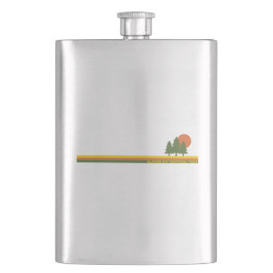 Glacier Bay National Park Pine Trees Sun Hip Flask