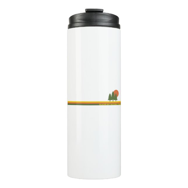 Glacier Bay National Park Pine Trees Sun Thermal Tumbler (Front)