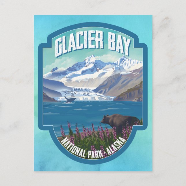 Glacier Bay National Park Postcard (Front)